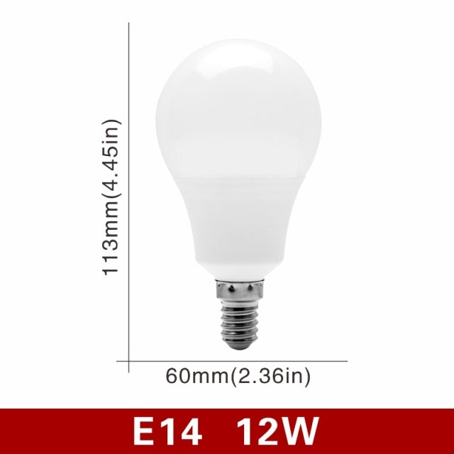 LED Bulb E27 E14 20W 18W 15W 12W 9W 6W 3W 4pcs/lot Lampada LED Light AC 220V Bombilla Spotlight Lighting Cold/Warm White Lamp
