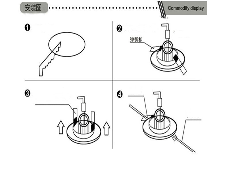 Square 360 Angle Adjustable LED COB Recessed Downlight Black/White 5W 7W 10W 12W 15W Dimmable LED Ceiling Spot Light