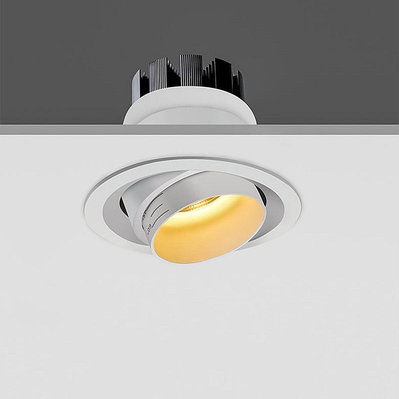 Recessed Dimmable COB LED Downlights 7W 12W 15W 18W 20W 24W LED Ceiling Lamps AC85~265V LED Spotlights Indoor Lighting