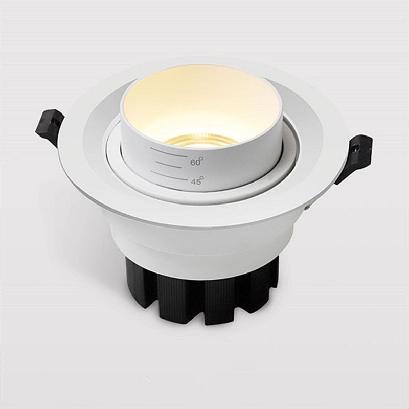 Recessed Dimmable COB LED Downlights 7W 12W 15W 18W 20W 24W LED Ceiling Lamps AC85~265V LED Spotlights Indoor Lighting