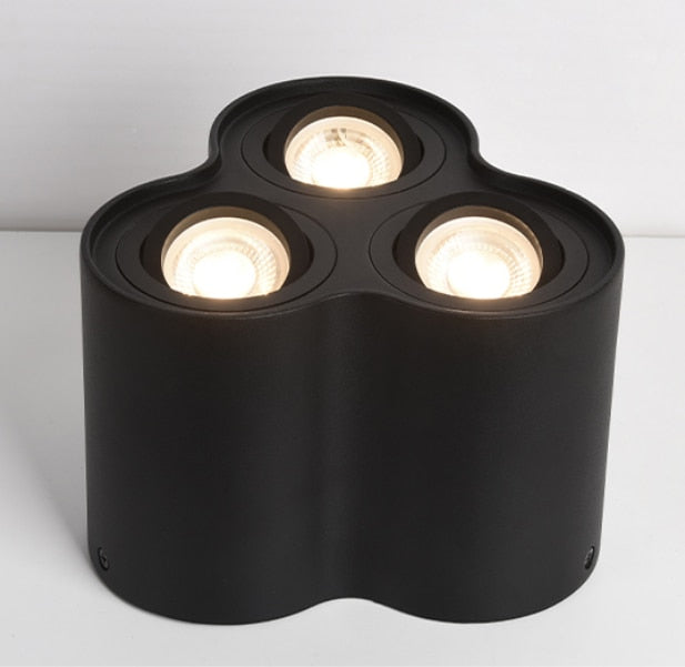 Dimmable Rotating 360° LED Downlights 10W 30W COB LED Ceiling Spot Lights GU10 Light Source LED Background Lamps Indoor Lighting