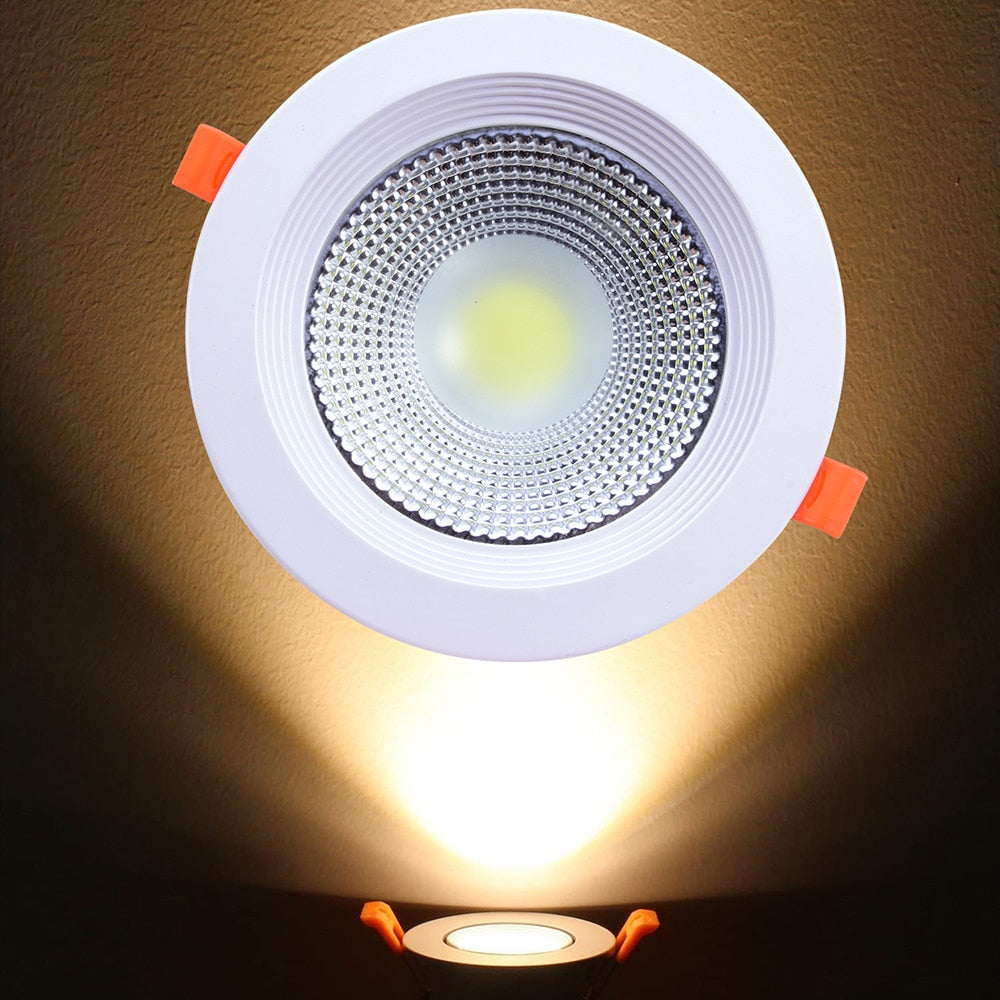 LED Recessed Downlight 7W 10W 15W 30W LED COB Ceiling Lamp AC85-265V Spot Light Bedroom Decor Indoor Lighting lampara led D30