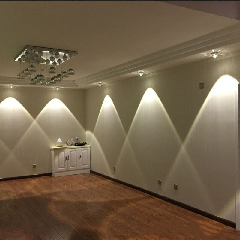 Modern LED Downlight RGB 3W ceilings decoratio Gallery Front Balcony lamp Porch corridors light fixtures Recessed spot lighting