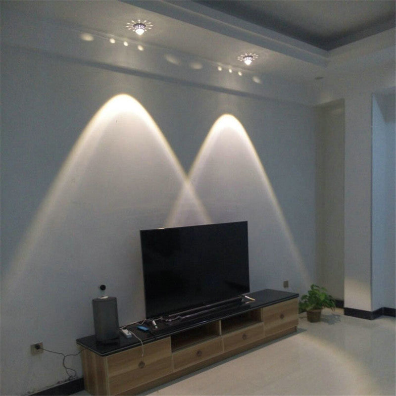 Modern LED Downlight RGB 3W ceilings decoratio Gallery Front Balcony lamp Porch corridors light fixtures Recessed spot lighting