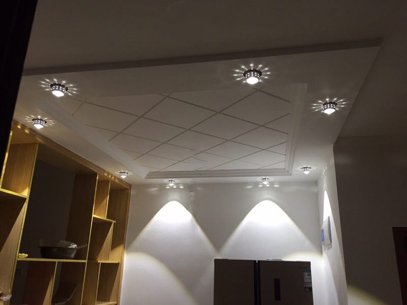 Modern LED Downlight RGB 3W ceilings decoratio Gallery Front Balcony lamp Porch corridors light fixtures Recessed spot lighting