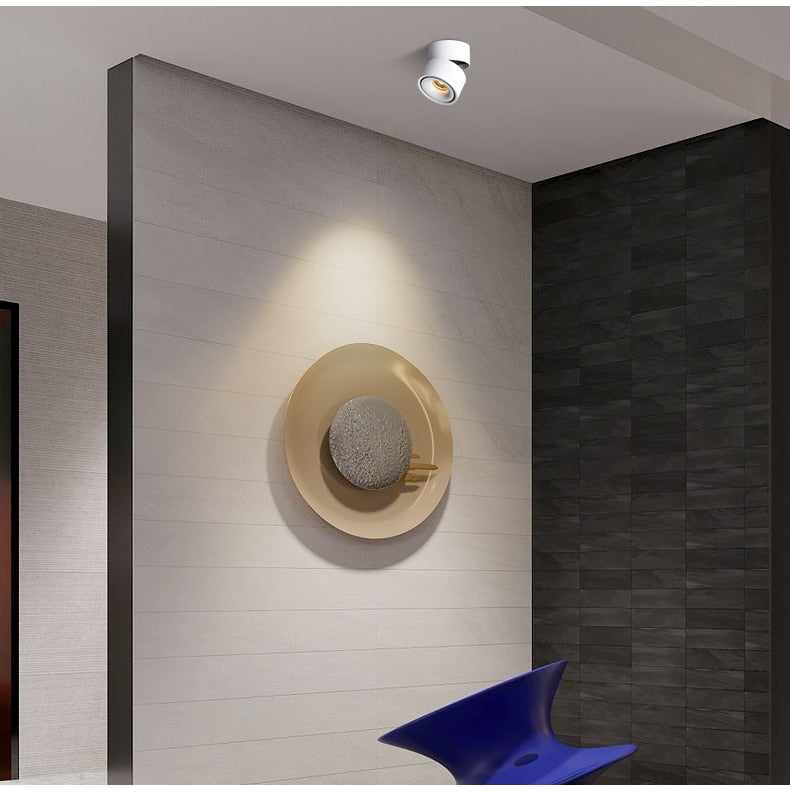 360-degree Foldable LED ceiling spotlights, surface-mounted downlights for bedroom, kitchen, and indoor lighting 8W 10W 12W 15W