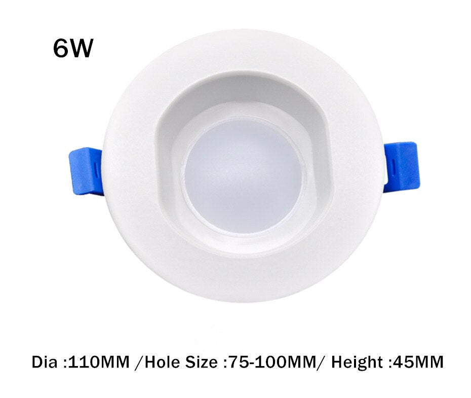 IP65 Waterproof LED Downlight 6W 13W 20W Round Recessed Lamp 220V 230V Led Bulb for Bathroom lights Indoor LED Spot Lights