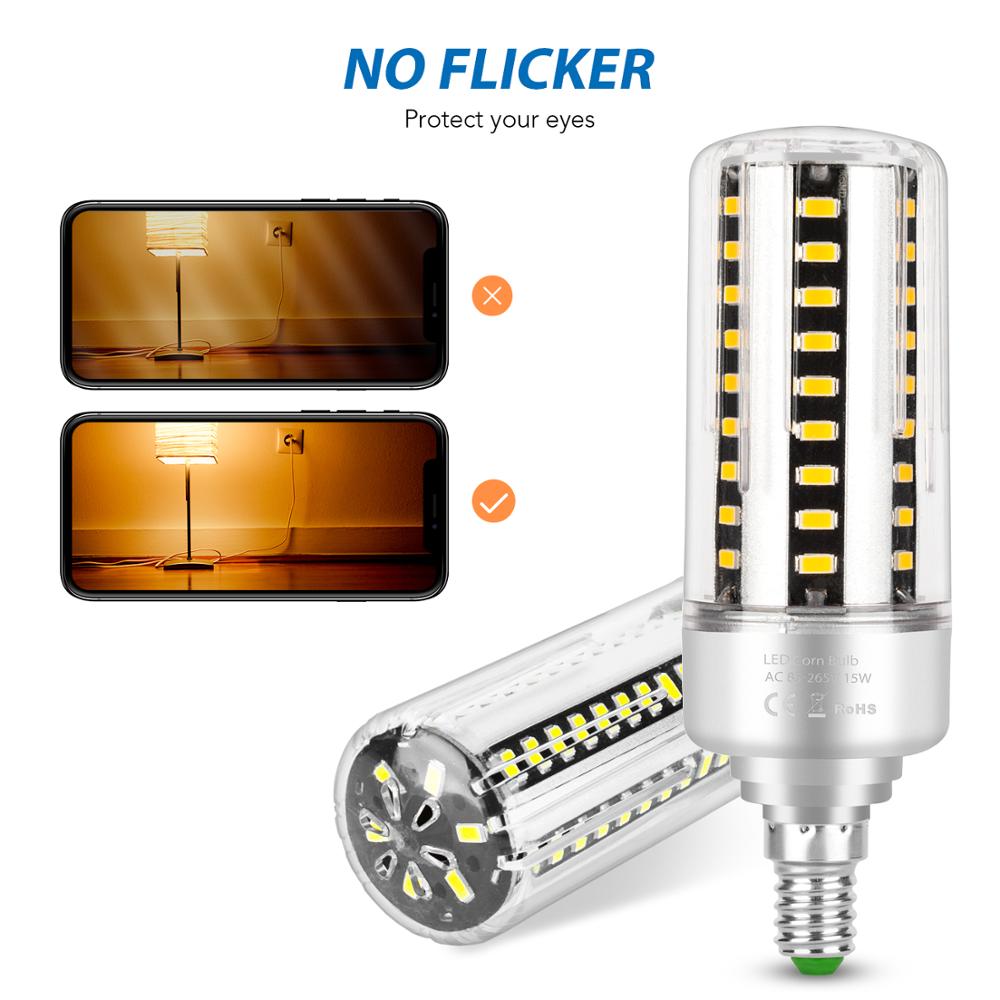 E27 Led Bulb 25W Corn Lights E14 LED Lampada AC 85-265V Indoor Lighting LED 220V Lamp Bulb SMD 5736 Downlight Super Bright Light