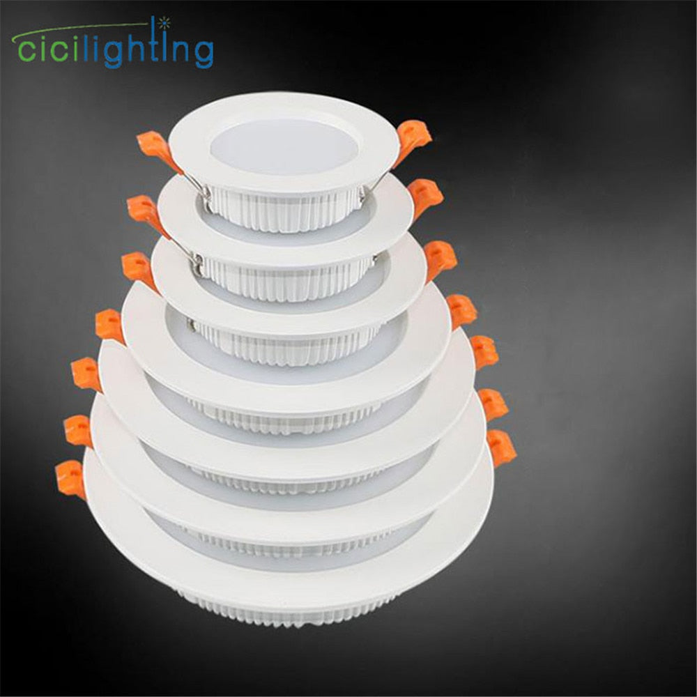 LED Downlight 3W 5W 7W 9W 12W 15W 18W SMD led Recessed Ceiling Light Home Living Room Store Slim Downlight, Mini Panel Lamp