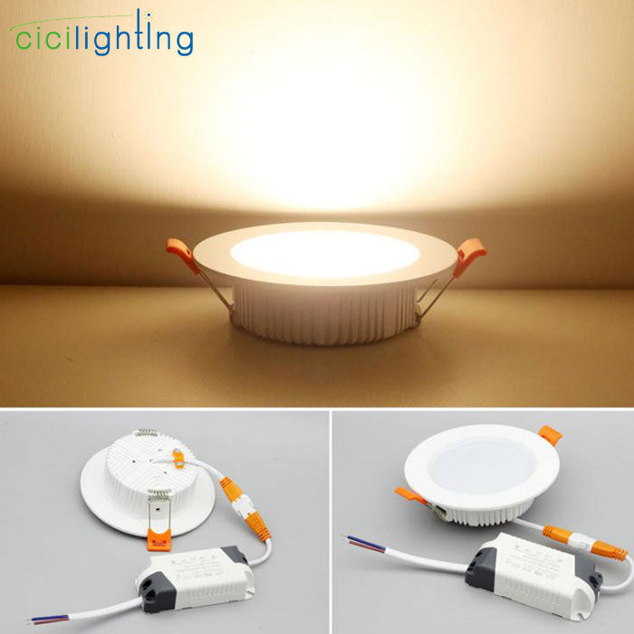 LED Downlight 3W 5W 7W 9W 12W 15W 18W SMD led Recessed Ceiling Light Home Living Room Store Slim Downlight, Mini Panel Lamp