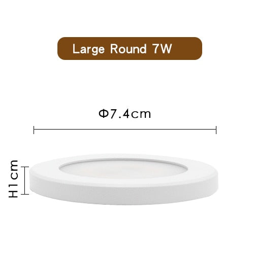 LED Downlight Mini Spot light Wall Surface Mounted Lamp 3W 5W 7W Panel Light Home Decor Cabinet Closet Indoor Lighting 220V 240V