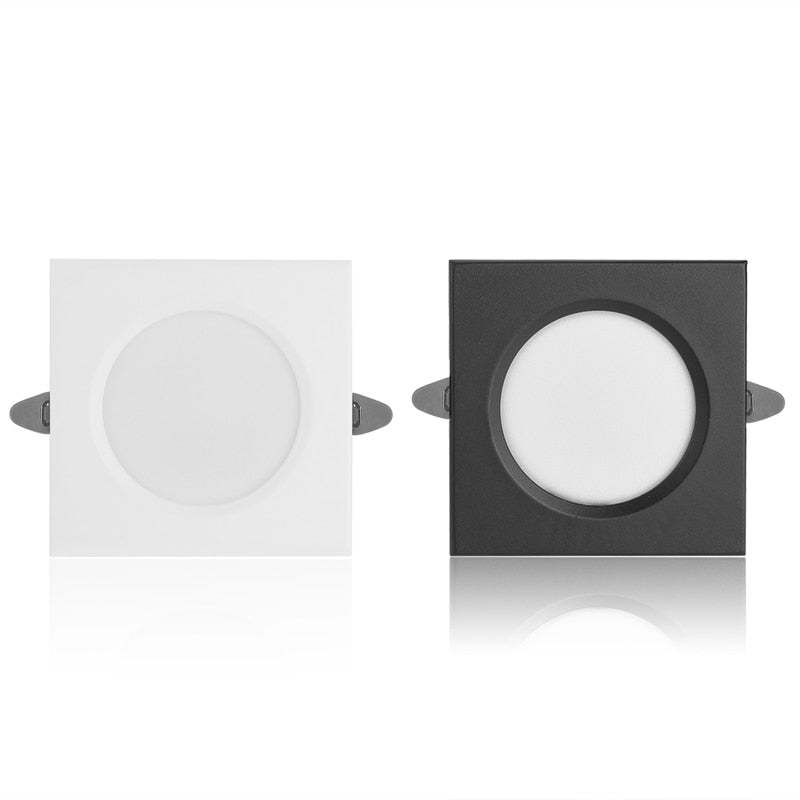 LED iron Spot Light white/black body square 9W 12W 15W LED downlight Recessed ceiling lamp 220V 230V cold white/warm white