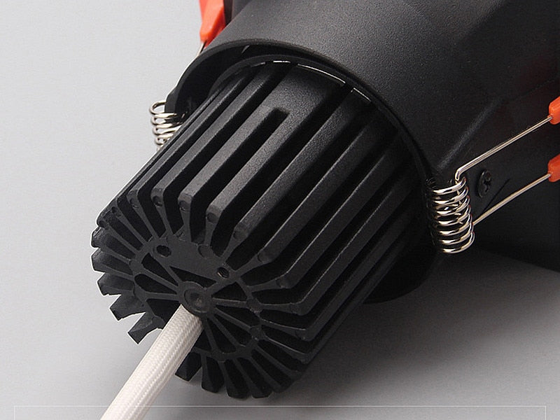 Super Bright Recessed square LED Dimmable Downlight COB 7W 10W 15W 18W LED Spot light LED decoration Ceiling Lamp AC85-265V