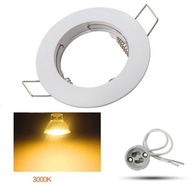 LED Bulbs Downlight fixture Spot light Recessed Lighting Kit Equal 6W 50W Halogen Bulbs,MR16/GU10 Lighting Socket 110-220V