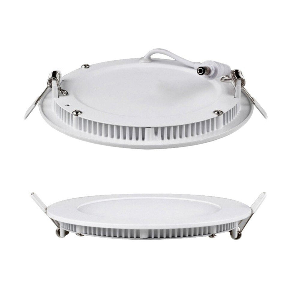 LED Panel Light Warm/Natural/Cold White Ultra Thin Downlight Round Recessed Ceiling Light for Living Room Conference Room