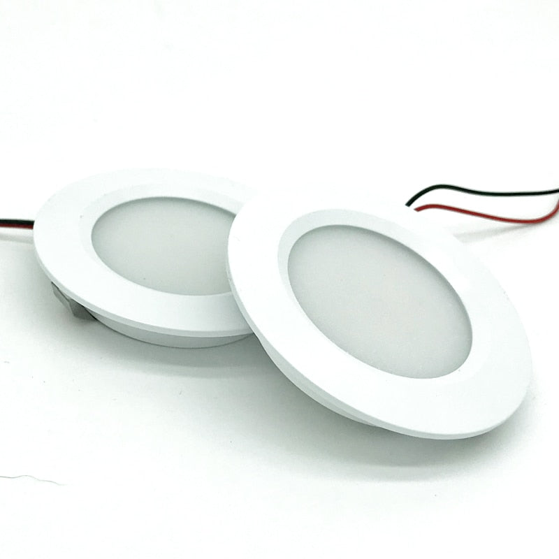 Stainless Steel 3W 5W 12V LED Ceiling Spot Light Slim 14mm 2inch Dining Kitchen Lighting for Cabinet Downlight Lamp