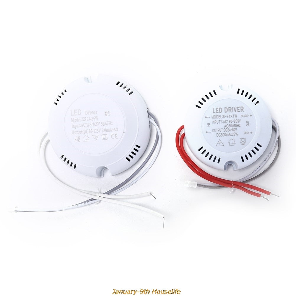 NEW 24W LED Driver,Ceiling Driver,220v Round Driver Lighting Transform For LED Downlights,Lights High Quality