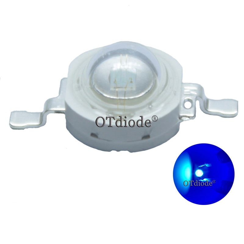 LED 3W 50pcs High Power Chip Light Beads Diode Cold Warm Neutral White 10000K Cyan Ice Blue For SpotLight Downlight Lamp Bulb