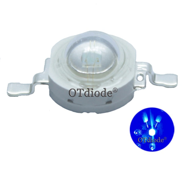 LED 3W 50pcs High Power Chip Light Beads Diode Cold Warm Neutral White 10000K Cyan Ice Blue For SpotLight Downlight Lamp Bulb