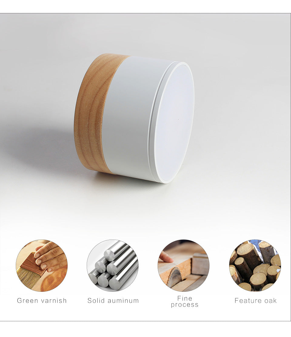 JOYINLED Led 5W Spot Light Modern Wood Living Light LED Downlight Wood Ceiling Spot Light For Ceiling Lamps Lighting Fixtures