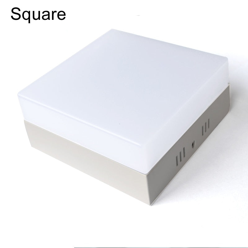 Dimmable 6W 12W 18W 24W Square LED Panel Light Surface Mounted LED Ceiling Down Light indoor Lighting Lamp AC 85-265V+Driver