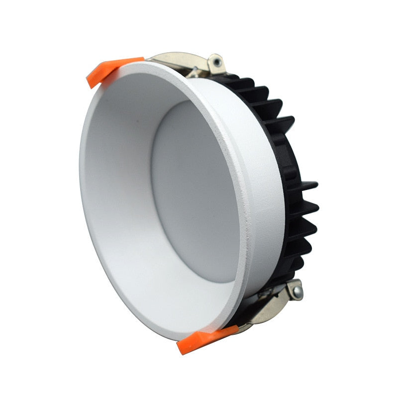 Frameless 3 Light Temperature Anti Glare Recessed Downlight 7W 10W 12W 15W 24W Round LED Ceiling Spot Light Pic Background