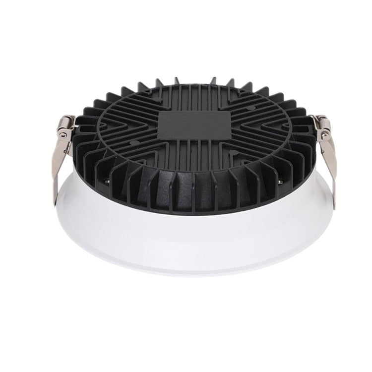 Frameless 3 Light Temperature Anti Glare Recessed Downlight 7W 10W 12W 15W 24W Round LED Ceiling Spot Light Pic Background