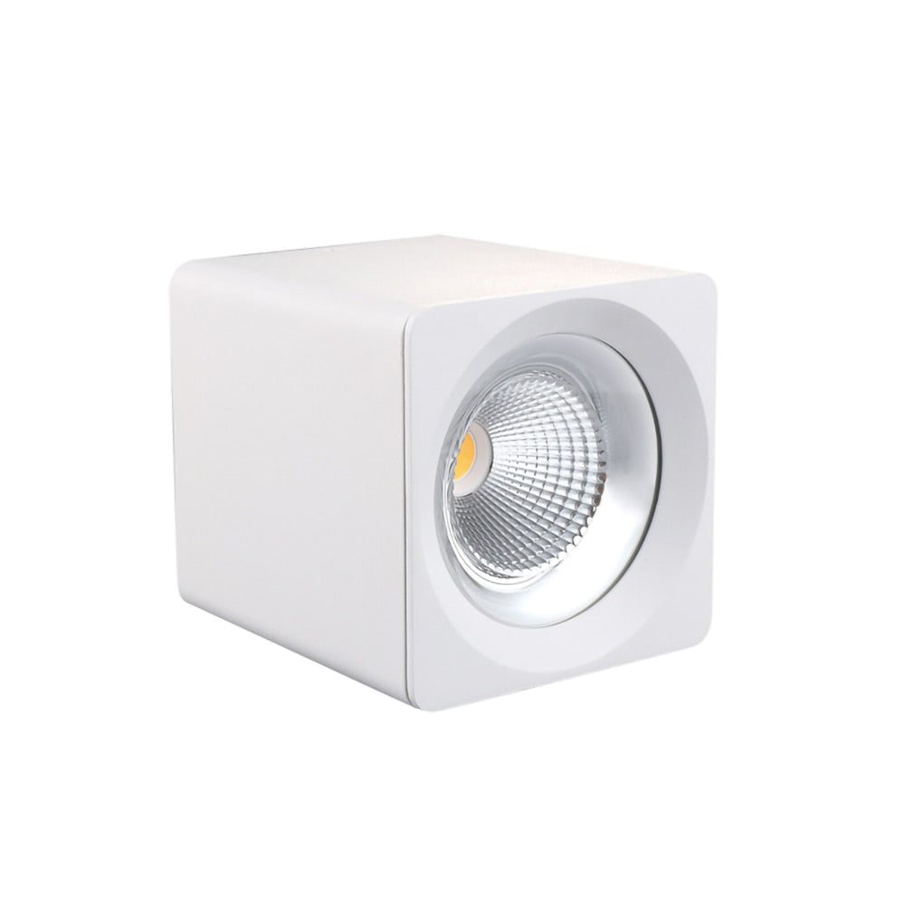 Square Surface Mounted Outfitted Dimmable COB LED Backwall Window Display Downlight Ceiling Spotlight 7W 12W 20W 30W AC85~265V