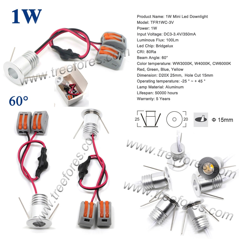Mini LED Lamps Hotel Dining Spot Light Cabinet Kitchen Lighting Lamp CE RoHS 1W 2W 3W 4W DC 12V 24V Ceiling Downlight