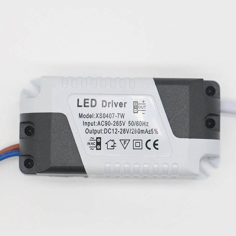 LED Power Supply 1W-24W 260mA Driver Adapter With DC Plug AC90-265V Lighting Transformer For LED Panel Light Downlight