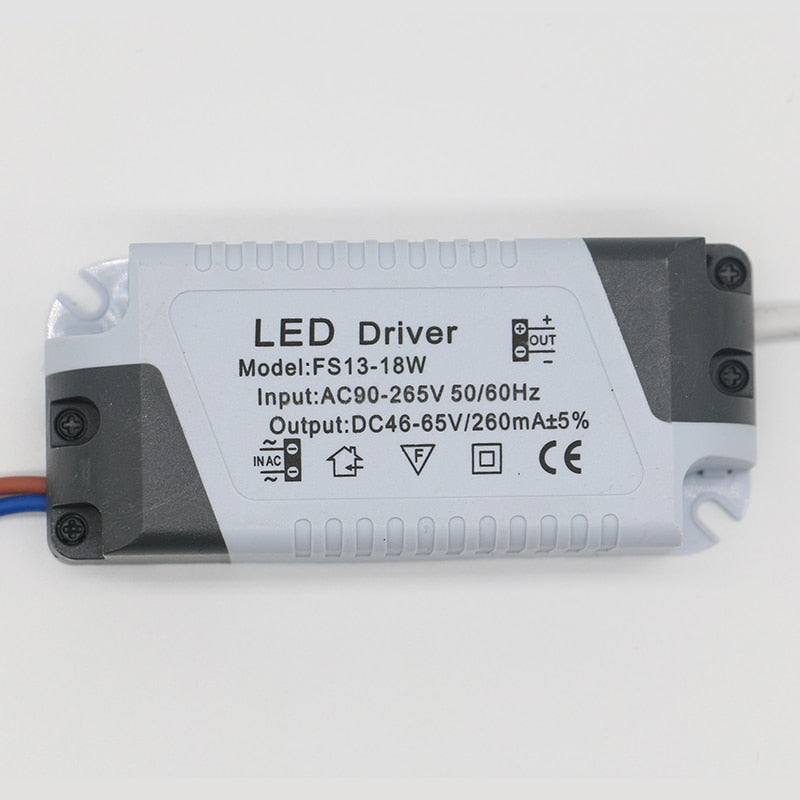 LED Power Supply 1W-24W 260mA Driver Adapter With DC Plug AC90-265V Lighting Transformer For LED Panel Light Downlight