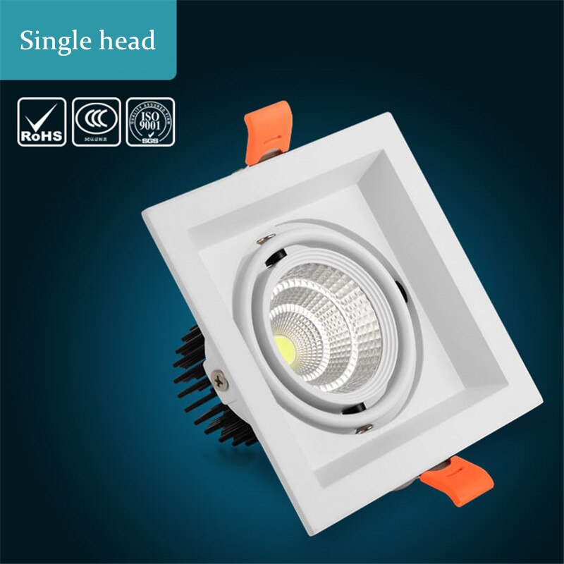 Dimmable Recessed Anti Glare LED Downlights 10W 12W 20W 24W 30W 36W Epistar Chip Ceiling Spot Lights AC85~265V Background Lamps