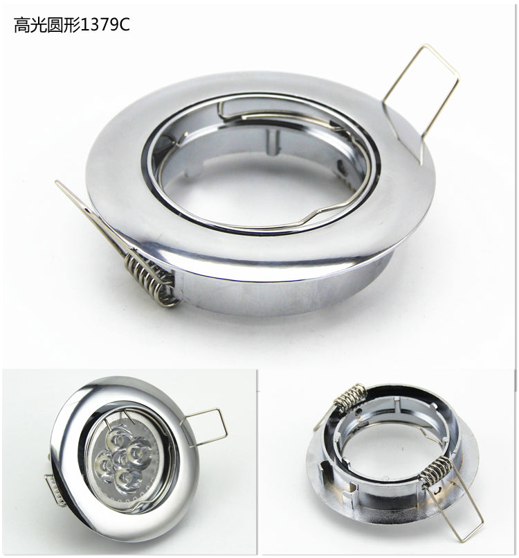 Adjustable Ceiling Lamp Holder Bases Halogen Light Bracket Cup Aluminum LED Downlight GU10 MR16 Spot Light Bulb Lamp Holders