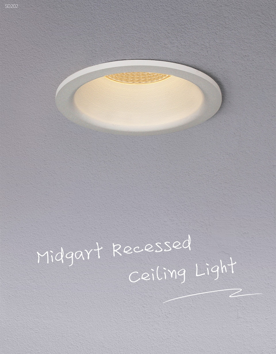 Aisilan LED Downlight narrow border anti-glare Spot light household large arc downlight aisle without master led Recessed light