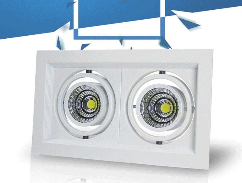 Dimmable LED downlight COB spotlight 10W 20W 30W Ceiling inlaid light Interior lighting AC110V-220V living room bedroom