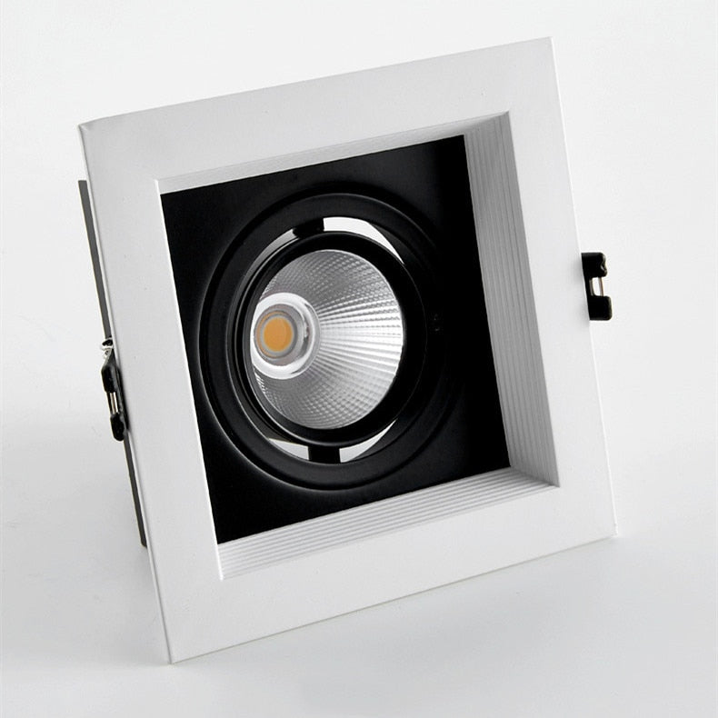 Dimmable LED downlight COB spotlight 10W 20W 30W Ceiling inlaid light Interior lighting AC110V-220V living room bedroom