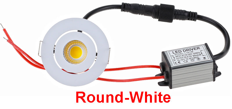 Square Dimmable Embedded LED waterproof IP65 10pcs/lot cob ceiling 3W Bathroom Kitchen Hotel shower room LED downlight Cob Lamp