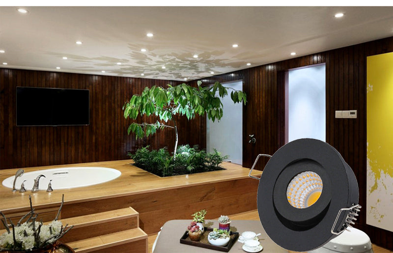 Square Dimmable Embedded LED waterproof IP65 10pcs/lot cob ceiling 3W Bathroom Kitchen Hotel shower room LED downlight Cob Lamp
