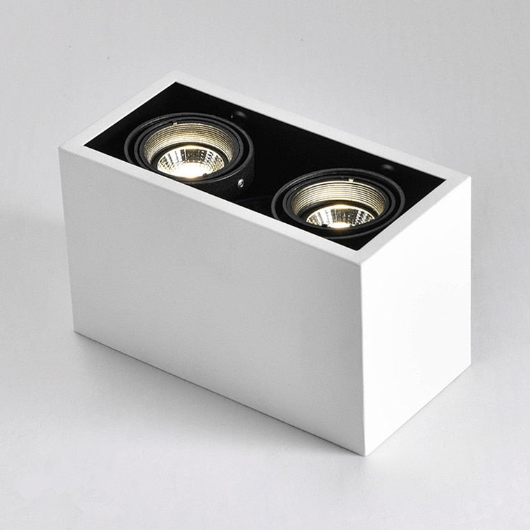 Square Dimmable GU10 COB LED Downlights 10W 20W LED Ceiling Spot lights AC85~265V LED Ceiling Lamps Indoor Lighting