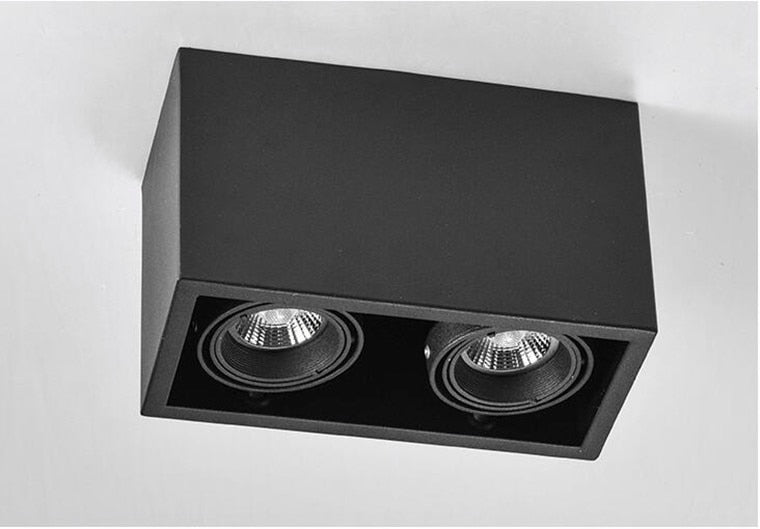 Square Dimmable GU10 COB LED Downlights 10W 20W LED Ceiling Spot lights AC85~265V LED Ceiling Lamps Indoor Lighting