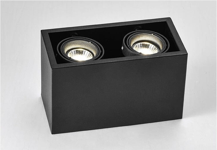 Square Dimmable GU10 COB LED Downlights 10W 20W LED Ceiling Spot lights AC85~265V LED Ceiling Lamps Indoor Lighting