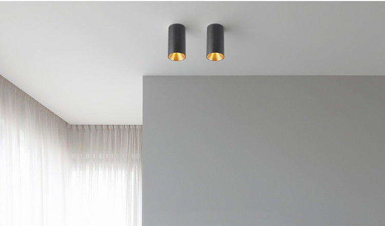 AC85-220V LED Surface Ceiling Light Fixtures For Dining Room Lighting Bar Shop Restaurant Indoor Home Lamp Aluminum Lampshade