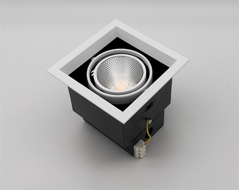 Dimmable COB Led Downlight Light Ceiling Spot Light 10W 20W 30W AC85-265V White/Black Ceiling Recessed Lights Indoor Lighting