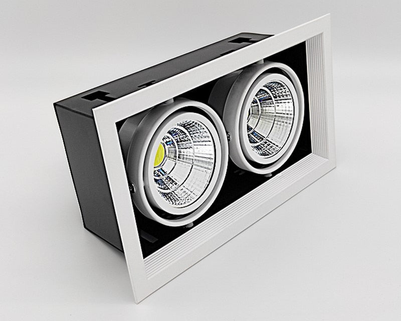 Dimmable COB Led Downlight Light Ceiling Spot Light 10W 20W 30W AC85-265V White/Black Ceiling Recessed Lights Indoor Lighting