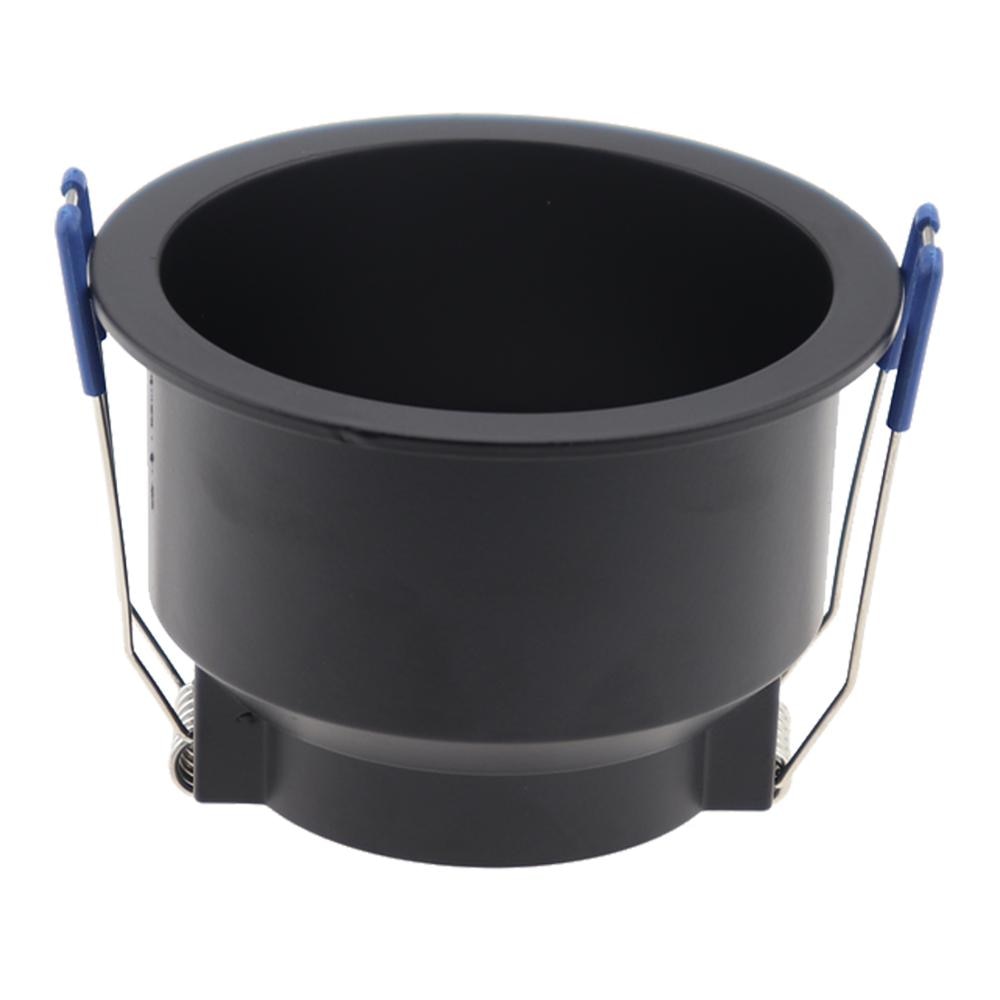 led Black Ceiling Lamp Holder Bases Halogen Light Bracket Cup Aluminum LED Downlight GU10 MR16 spot light Bulb Lamp Holders