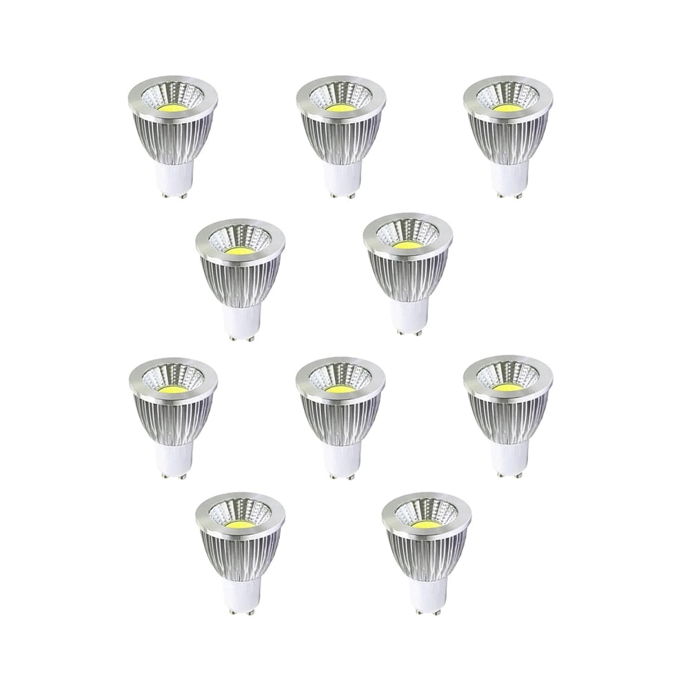 LED Spotlight Bulb 6/9/12W Warm/Cold White 10pcs GU10 AC220V/110V COB Downlight Home Decoration