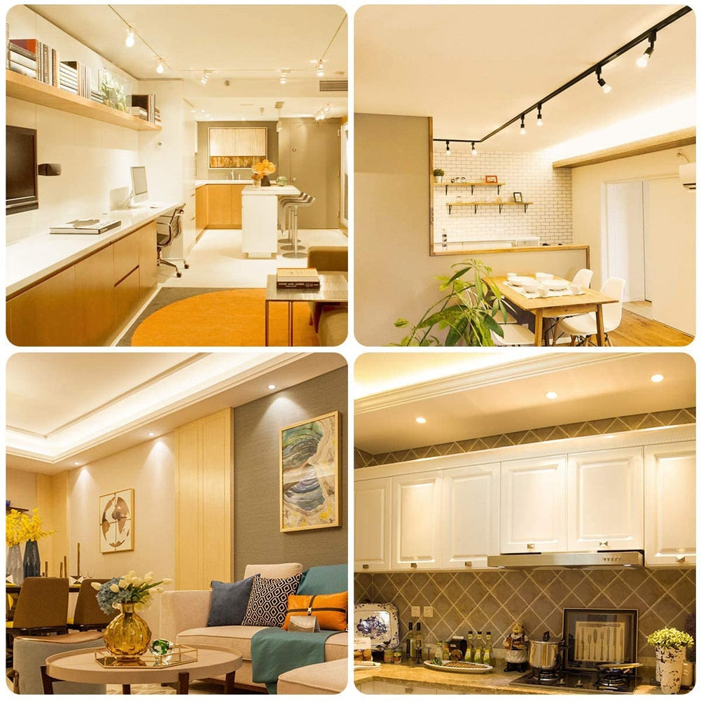 LED Spotlight Bulb 6/9/12W Warm/Cold White 10pcs GU10 AC220V/110V COB Downlight Home Decoration