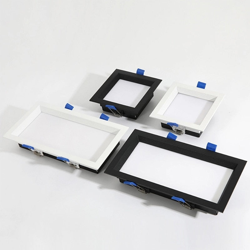 Led Panel Dimmable Recessed led downlight 12W 24w Square LED Spot light led ceiling lamp AC110V 220V