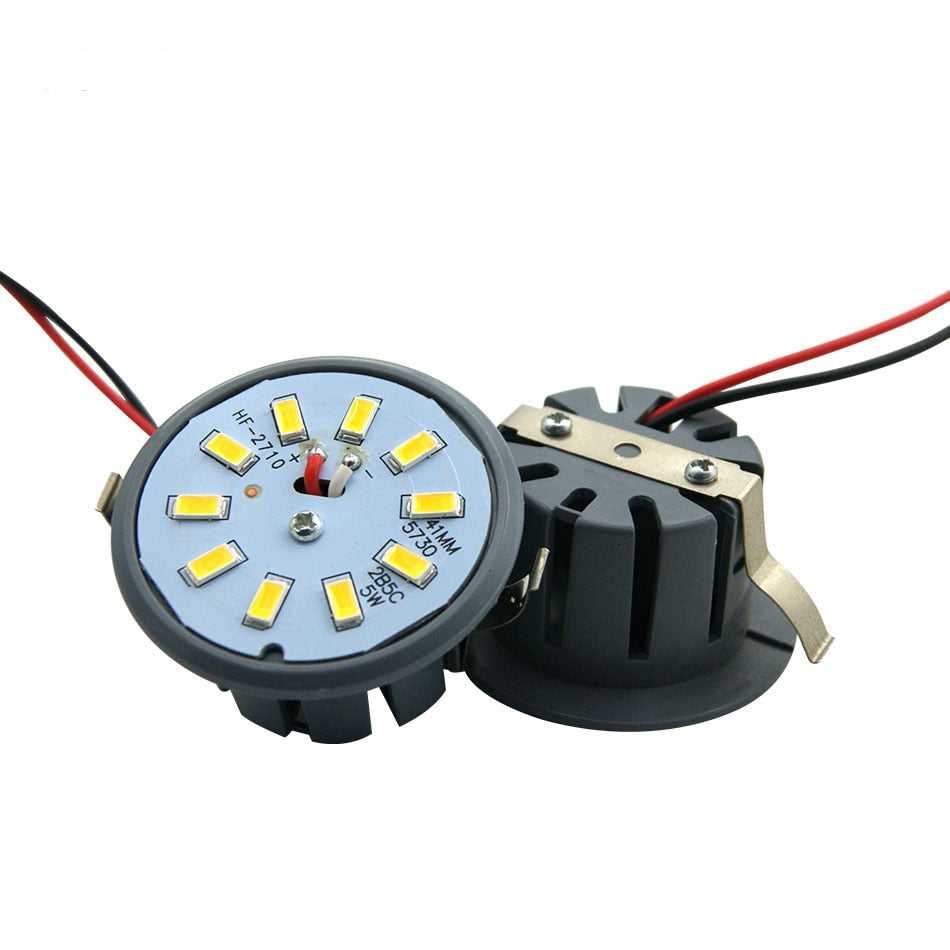 Direct plug-in LED Downlight Integrated Light Cup 3W 5W 6W LED 220V 110V SpotLight Round Ceiling Recessed Umbrella LED Corn Bulb