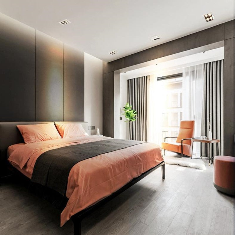 Dimmable Recessed Led Downlight 240v Spotlights Square Cob Ceiling Downlight Led Living Room Ceiling Light Spot TV Background